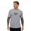 Camiseta manga corta Shuhari BJJ gris jaspeado vista frontal – camiseta BJJ