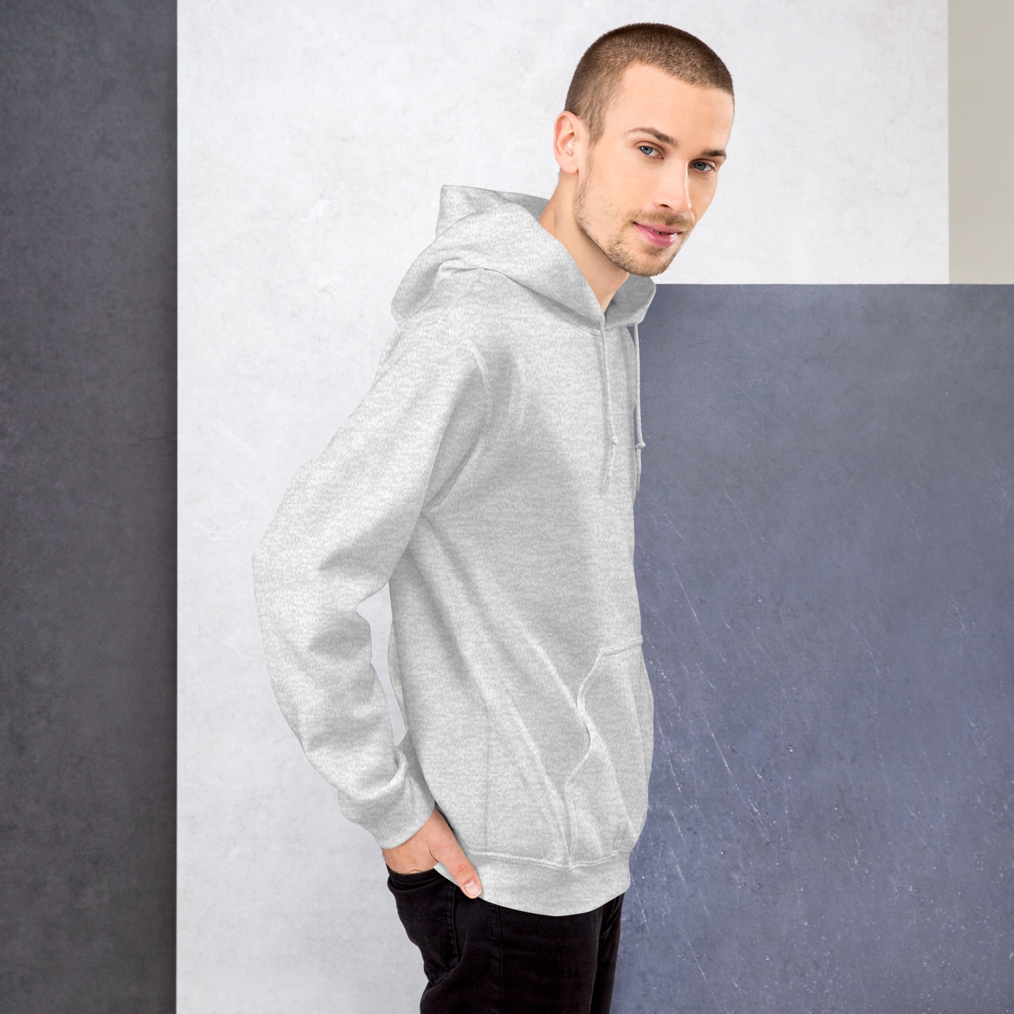Sudadera con Capucha Shuhari BJJ gris vista lateral derecha detalle – sudadera BJJ